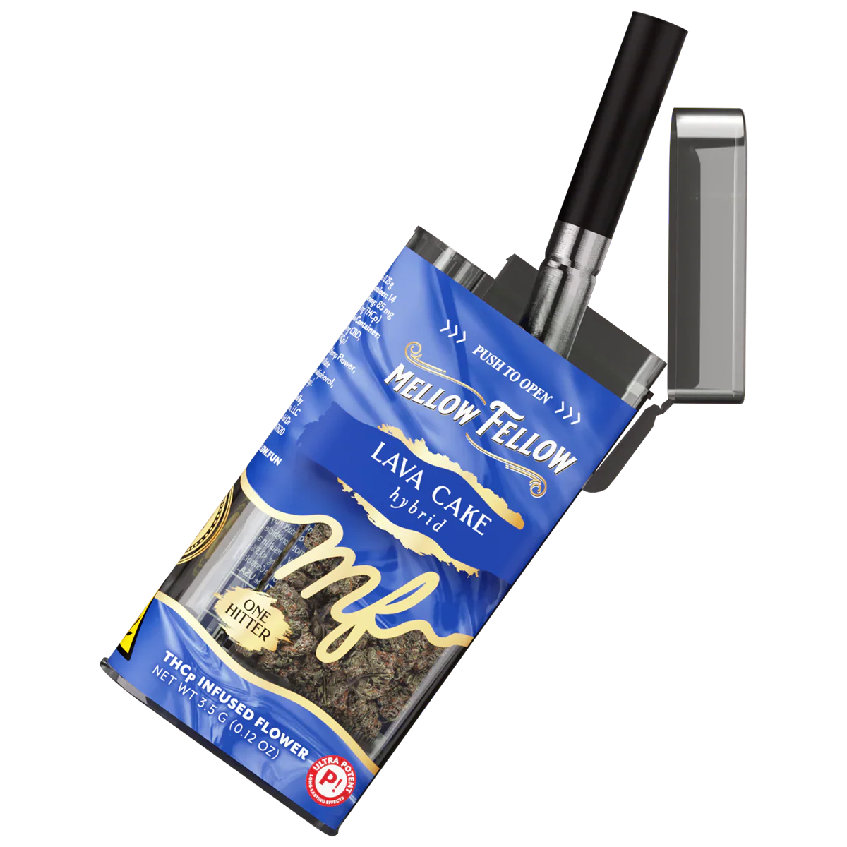 THCp 3.5g Infused Flower + One Hitter - Lava Cake (Hybrid)