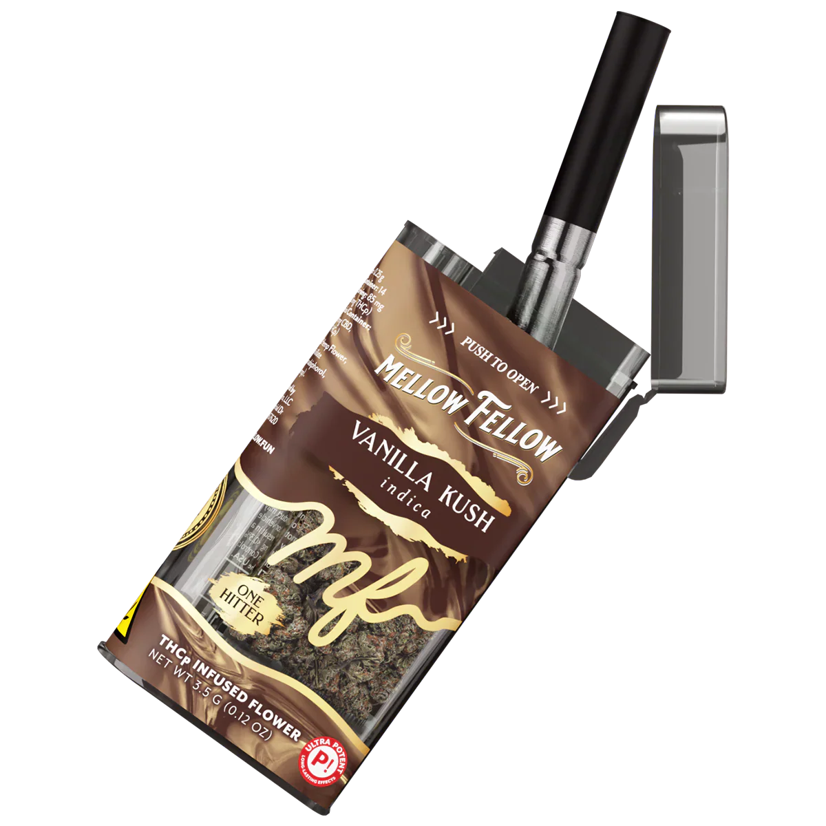 THCp 3.5g Infused Flower + One Hitter - Vanilla Kush (Indica)