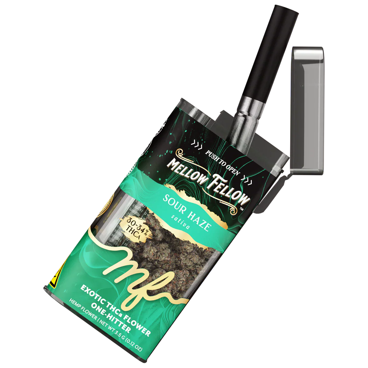 THCa 3.5g Exotic Flower + One Hitter - Sour Haze (Sativa)