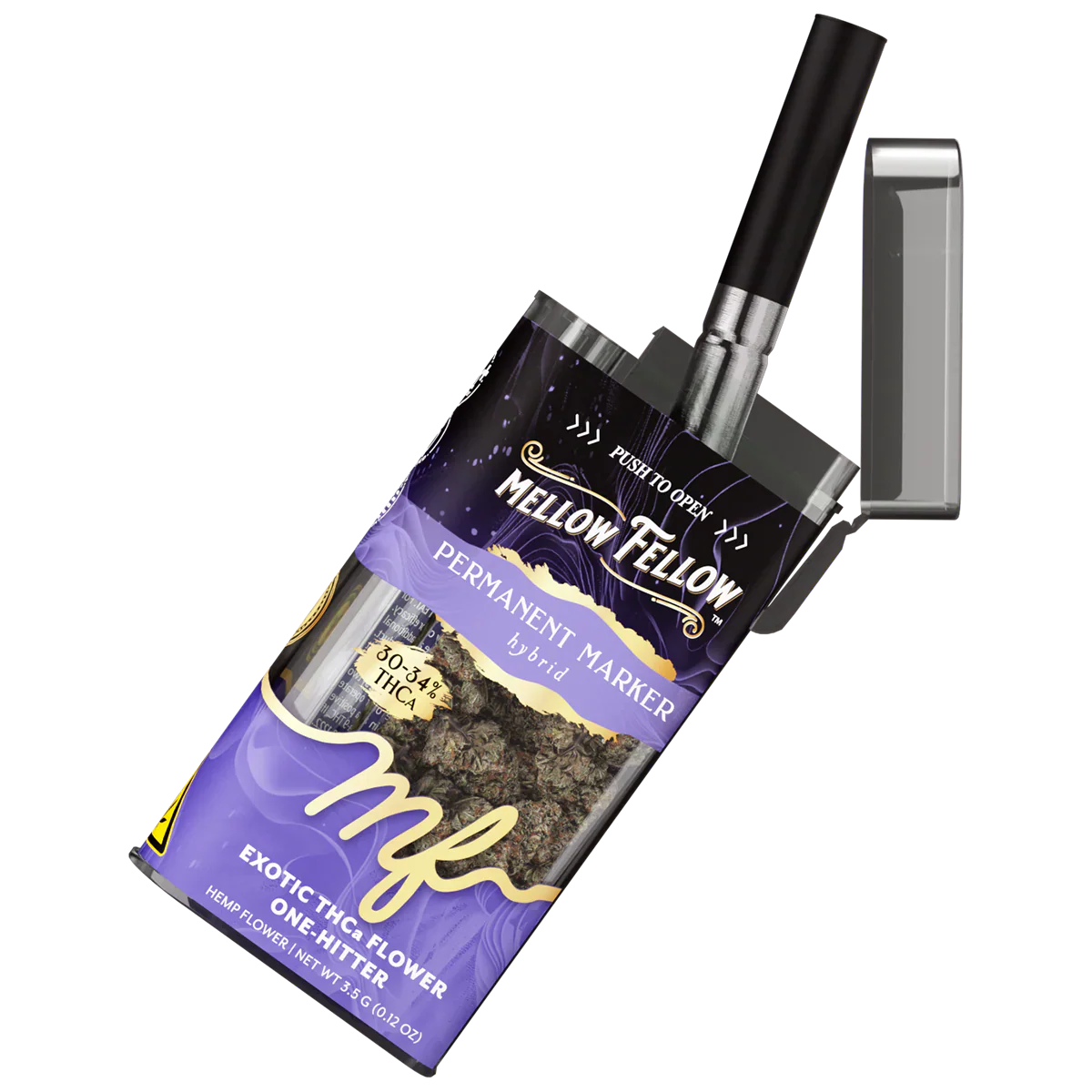 THCa 3.5g Exotic Flower + One Hitter- Permanent Marker (Hybrid)