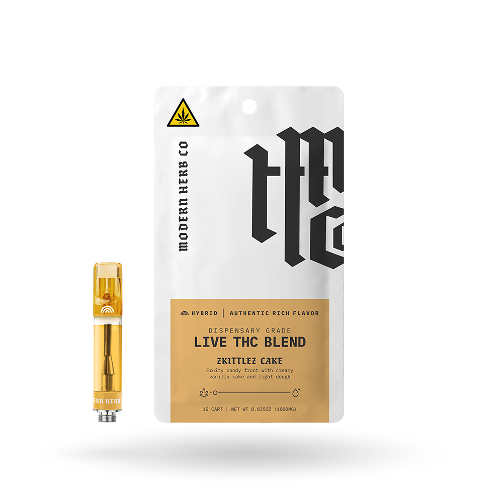 The Hemp Collect Live THC Vape Cartridge: Zkittlez Cake (Hybrid) 1g