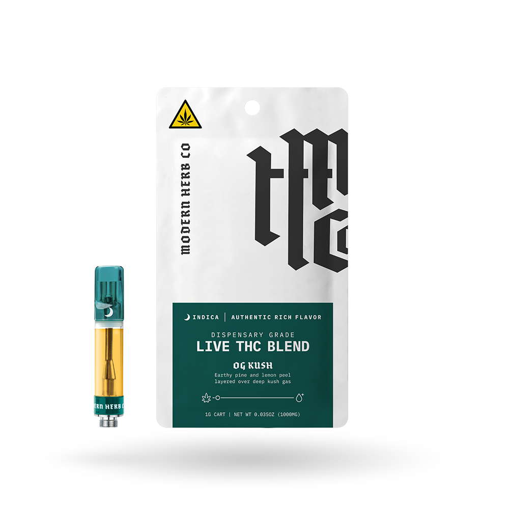 The Hemp Collect Live THC Vape Cartridge: OG Kush (Indica) 1g