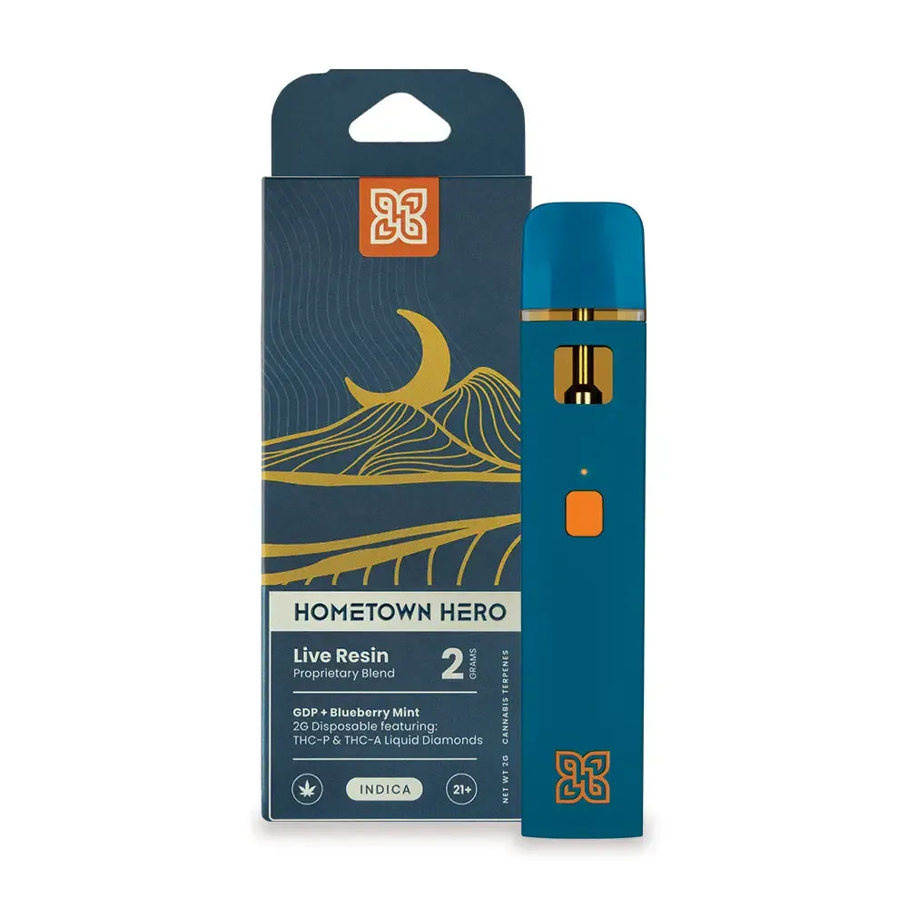 Hometown Hero Live Resin THCP + THCA Liquid Diamonds Disposable - 2g Best Price