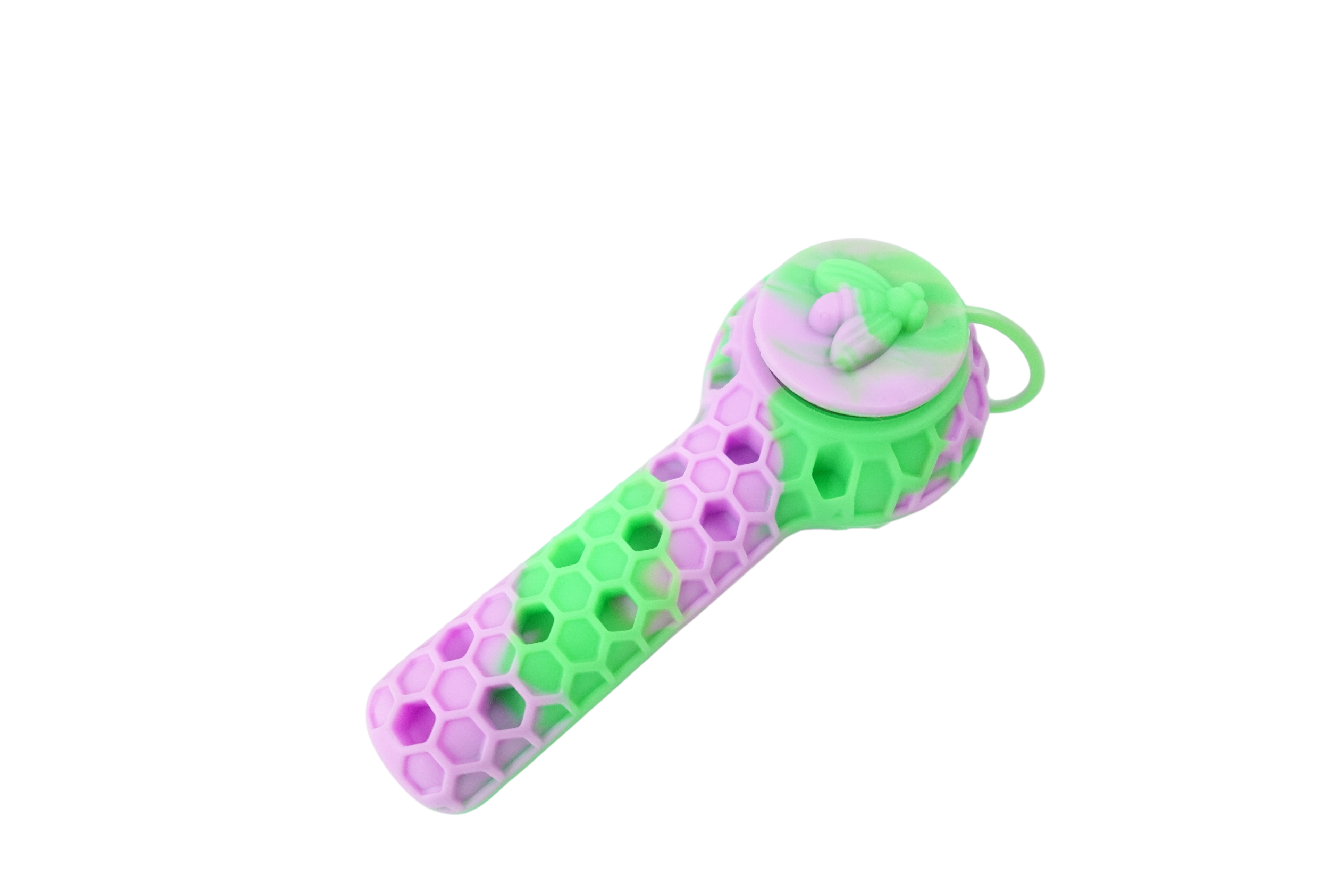 Cloud 8 Silicone 2 in 1 Honey Bee Hand Pipe & Vapor Straw
