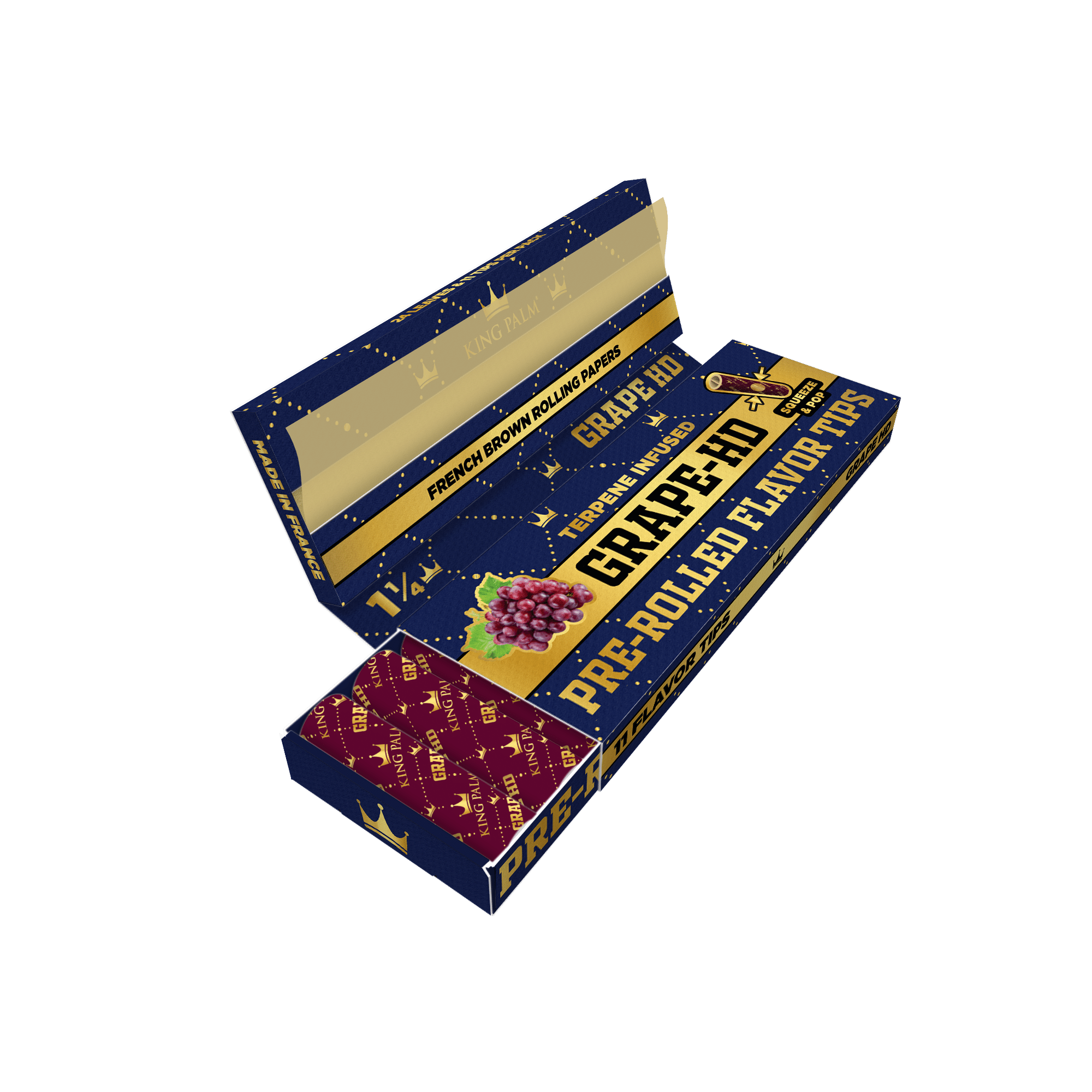Flavor Booklets w/ Flavor Tips - 1 1/4 Size - Grape HD