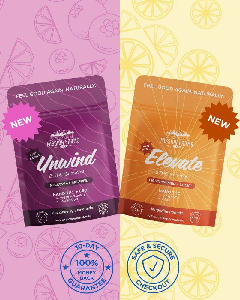 Mission Farms Elevate & Unwind Delta-9 THC Gummies Sample Pack
