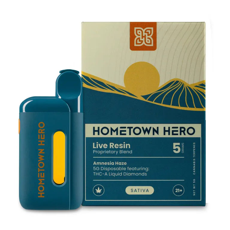 Hometown Hero Live Resin THCA Liquid Diamonds Disposable - 5g Best Price
