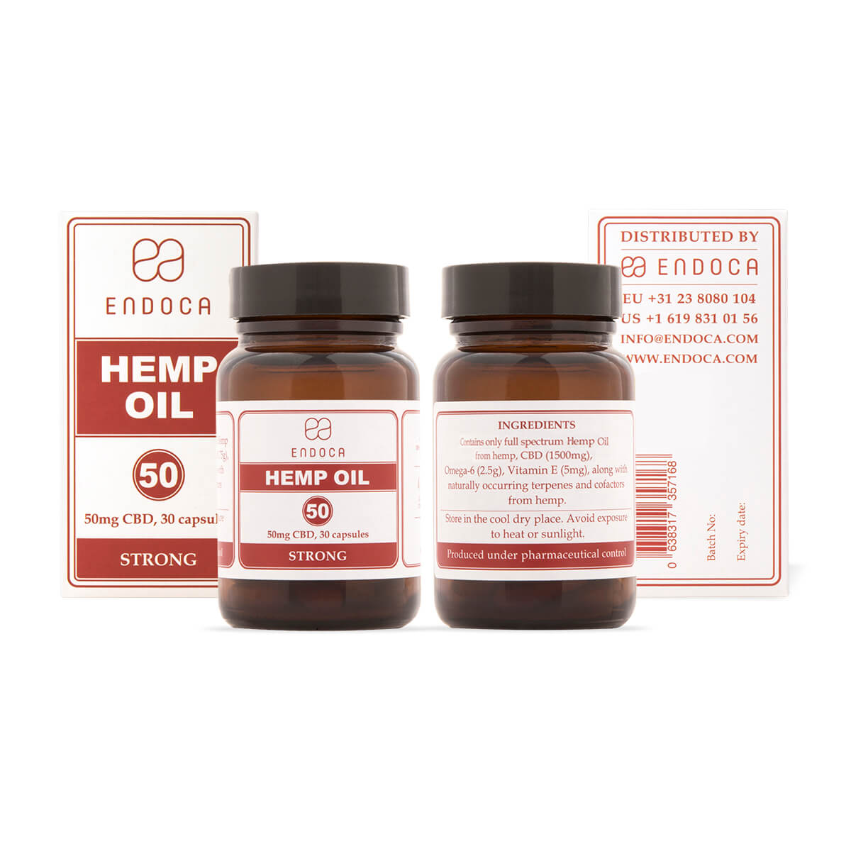 Endoca DE 50 MG CBD-KAPSELN (STARK)