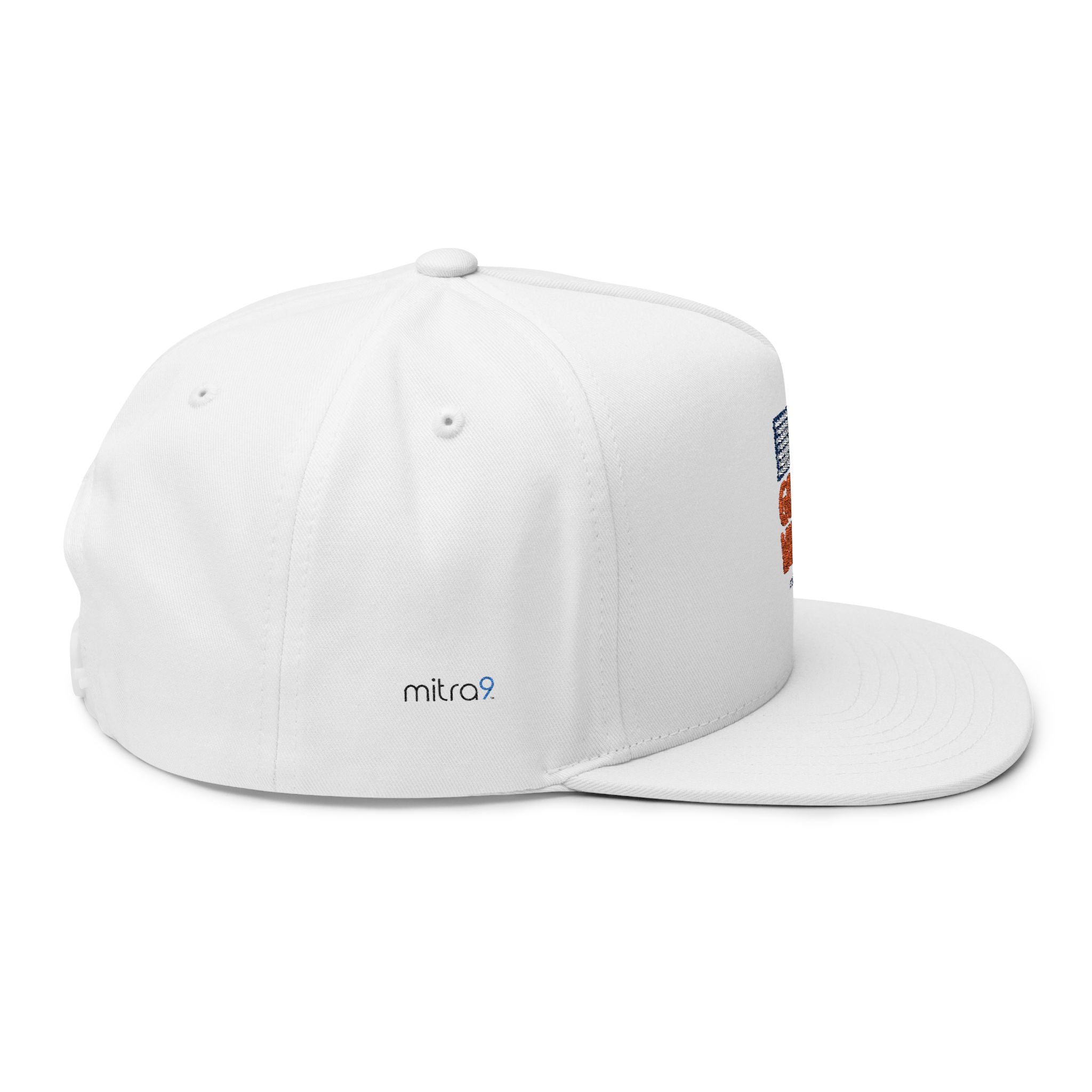 Mitra9 Feel the Good Vibes Flat Bill Cap - Red, White, & Chill 2025 Edition