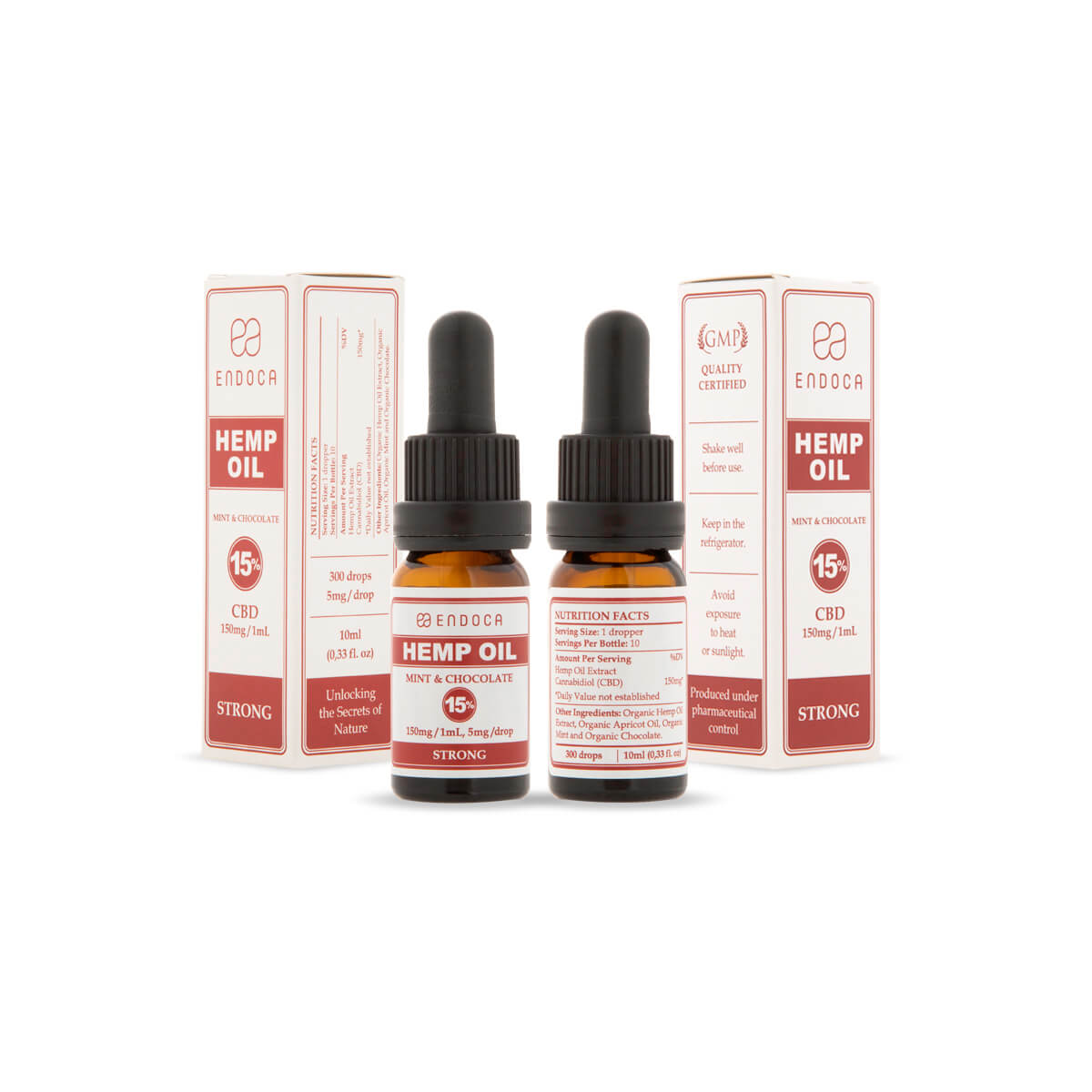 Endoca DE SCHOKOLADE MINZE CBD ÖL (THC FREI) 150MG CBD/ML