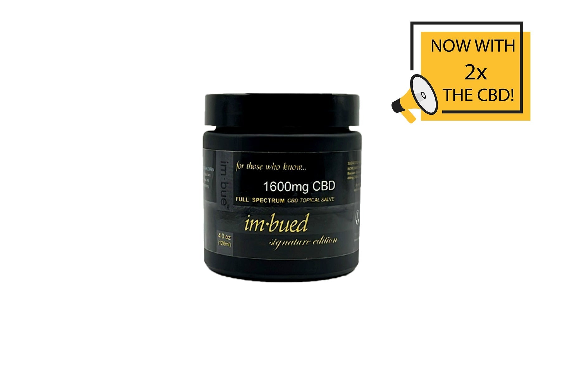 Imbue 1600mg CBD Salve of Full Spectrum Hemp Extract Best Price