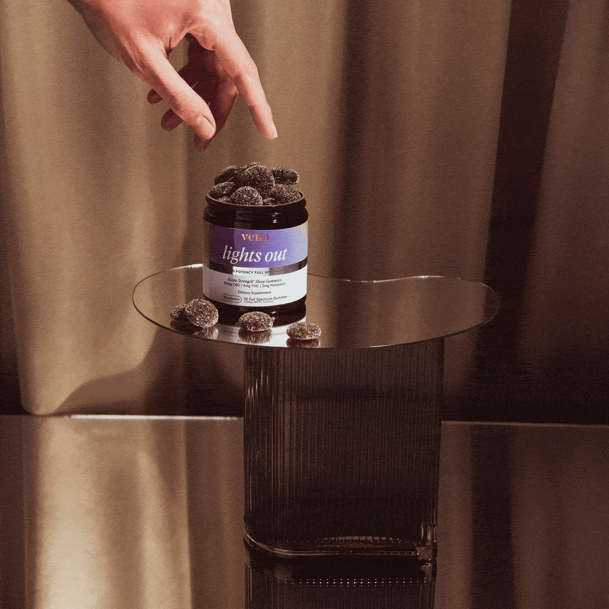 Vena CBD Lights Out Extra Strength Sleep Gummies (Free)