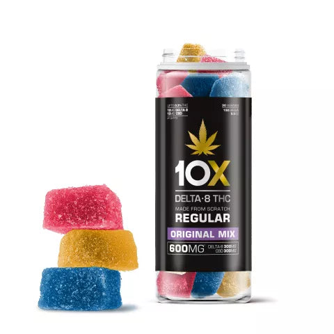 20mg CBD, D8 Gummies - Original Mix - 10X Best Price