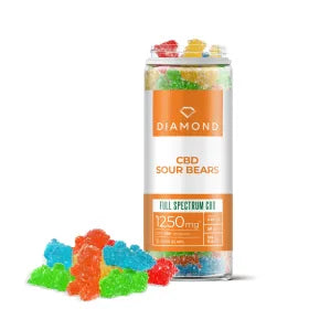 25mg Full Spectrum CBD Sour Bears - Diamond CBD Best Price