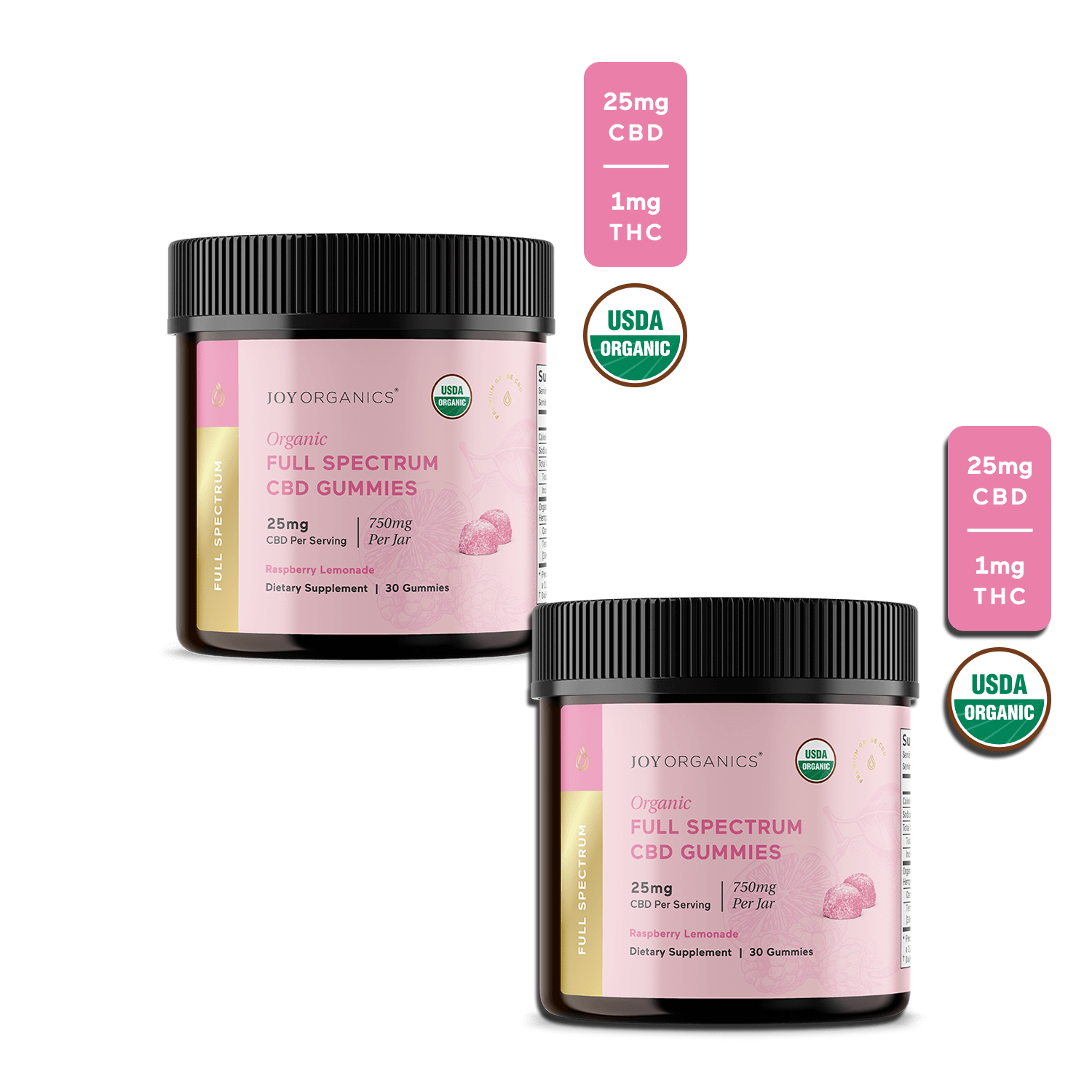 Joy Organics 25 mg Full-Spectrum CBD Gummies Value Pack Best Price