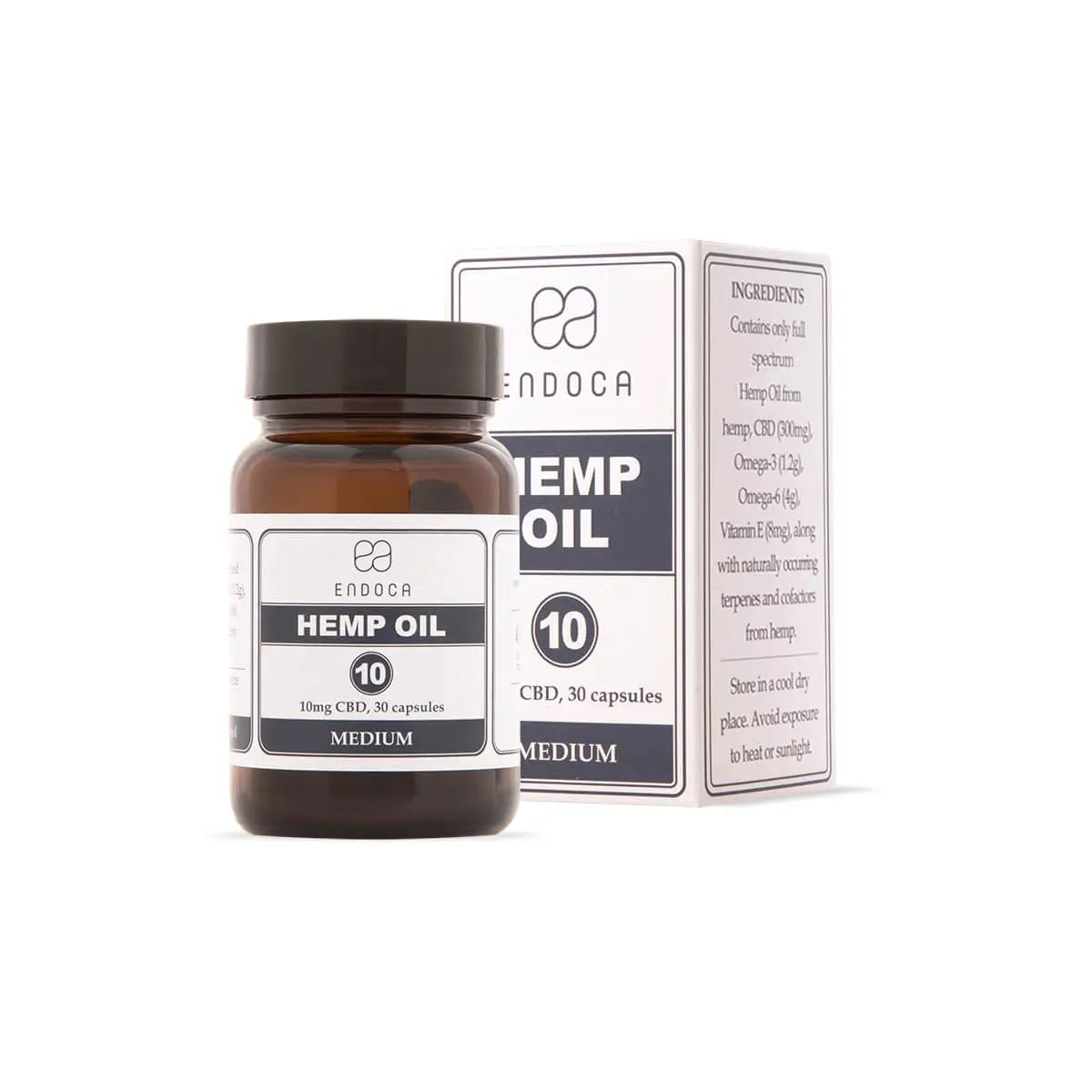 Endoca 10mg CBD capsules (medium)