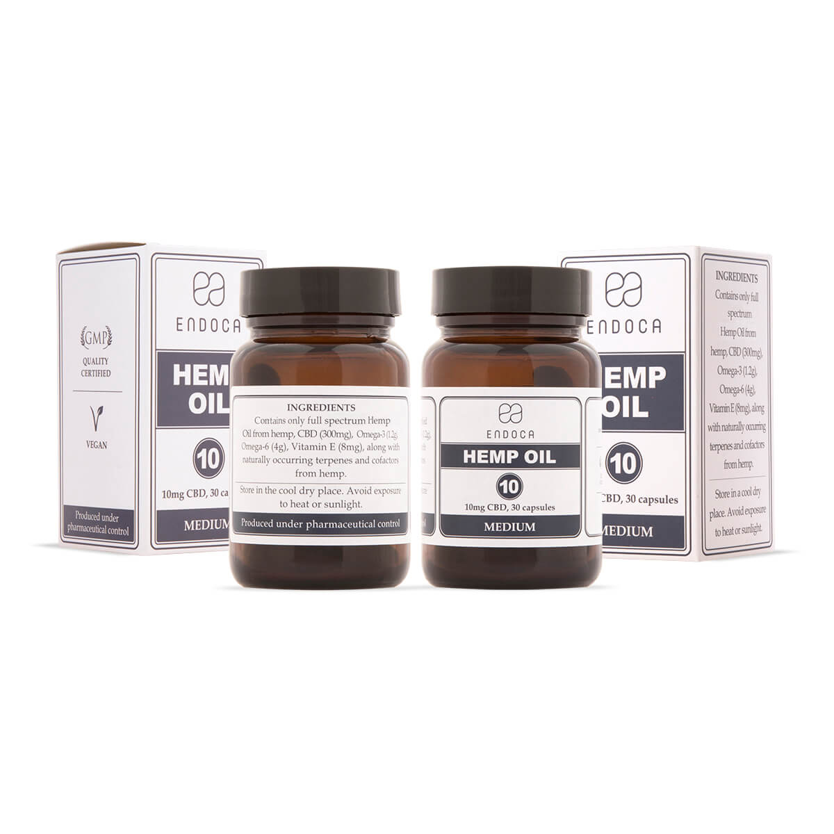 Endoca DE 10 MG CBD-KAPSELN (MEDIUM)