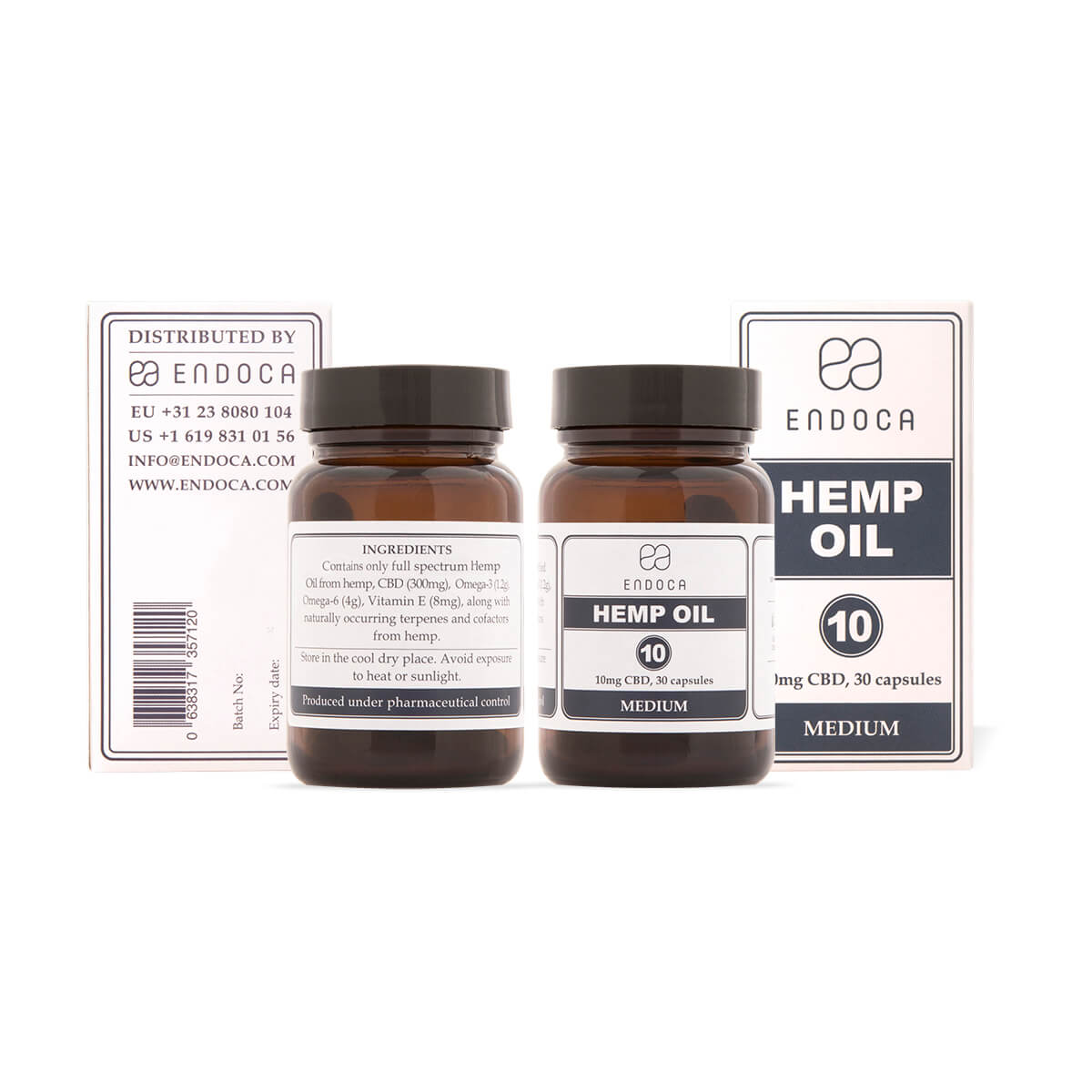 Endoca DE 10 MG CBD-KAPSELN (MEDIUM)