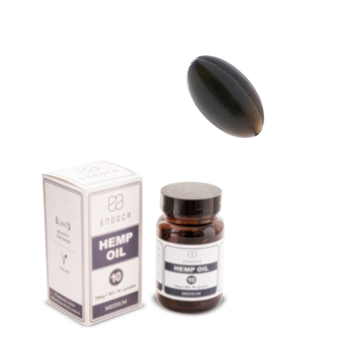 Endoca DE 10 MG CBD-KAPSELN (MEDIUM)