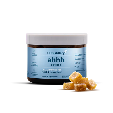 CBDistillery 30mg Broad Spectrum CBD Anytime Gummies - 0% THC*