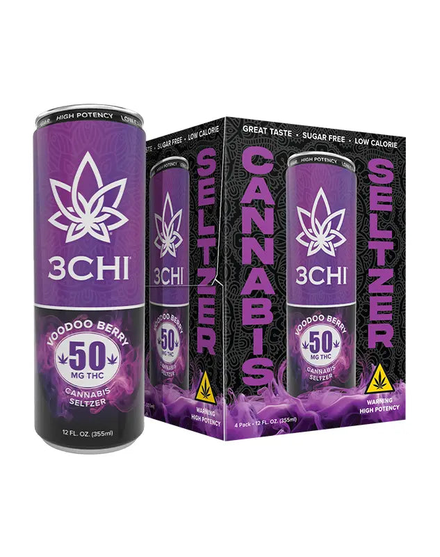 3Chi Delta 9 THC Seltzers – Sugar Free – 50mg