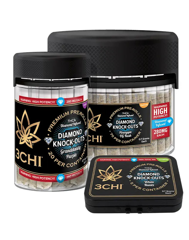 3Chi .7g Diamond Knock-Out THCA Infused Pre-Roll Best Price
