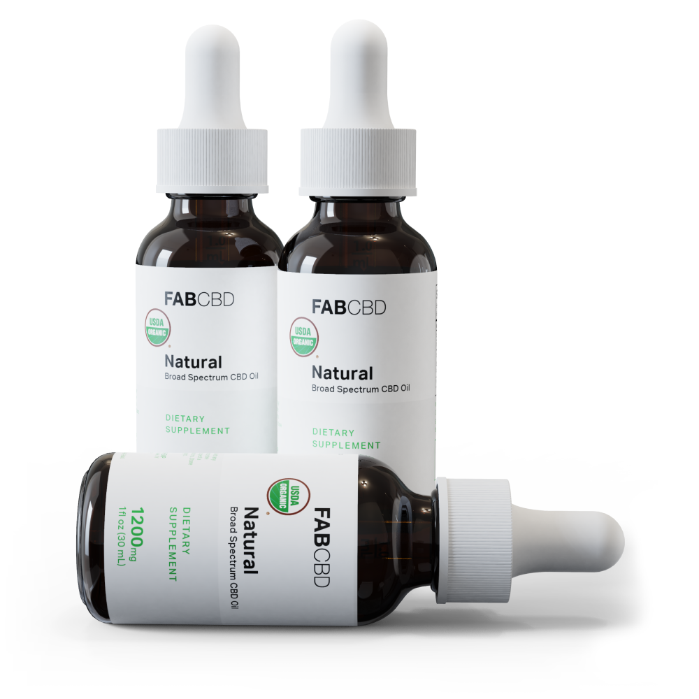 FAB CBD Broad Spectrum CBD Oil - 3 Pack