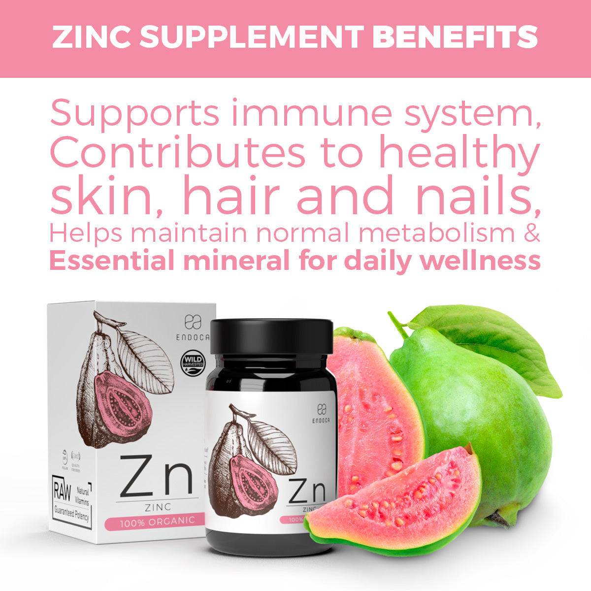 Endoca Organic Zinc Best Sales Price - CBD