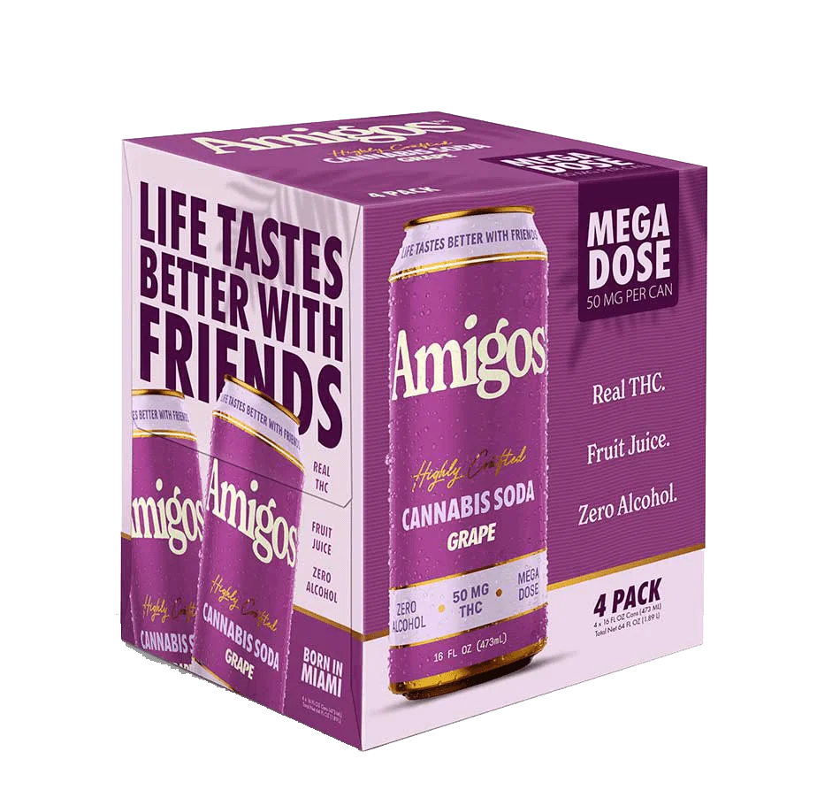 Amigos Grape Cannabis Sodas