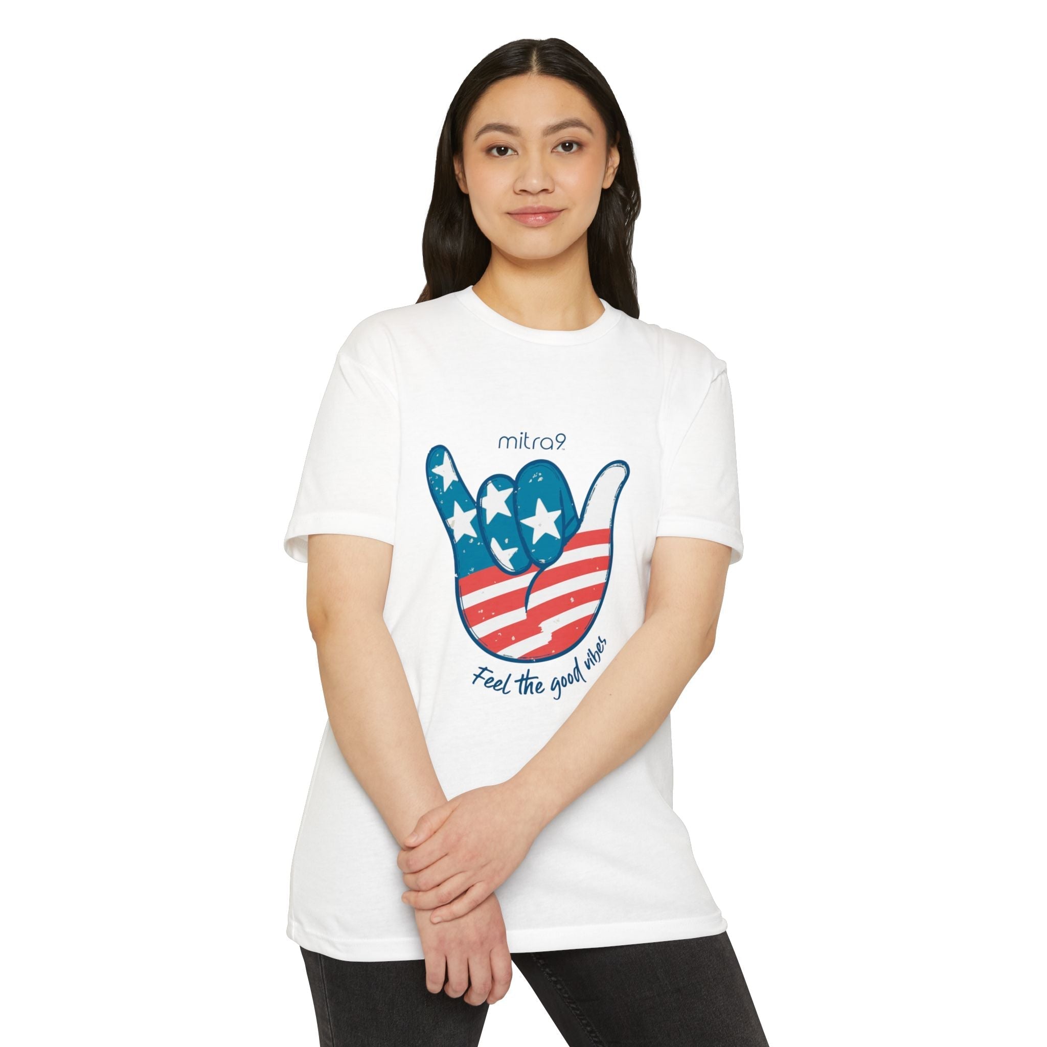 Mitra9 Live Free Patriotic - Red, White & Chill 2025 Edition Graphic Tee