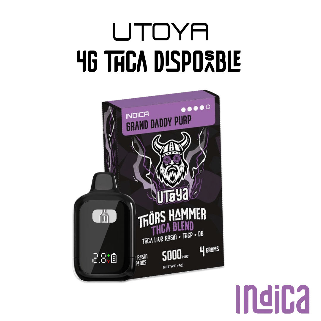 Utoya Thor’s Hammer 4G THCA Disposable Vape
