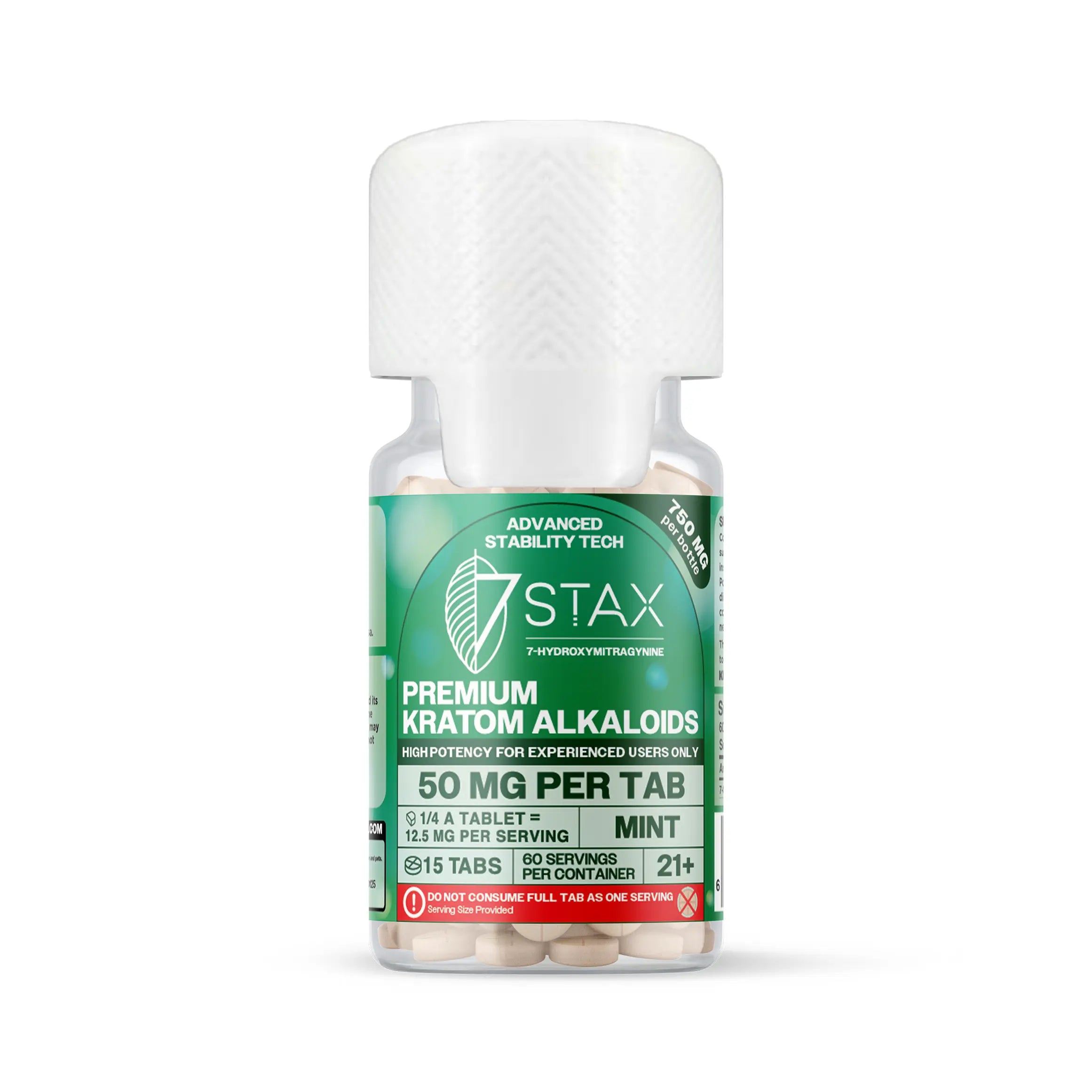 7Stax Premium 7-OH Kratom Alkaloid Tablets (750mg – 15 Count)