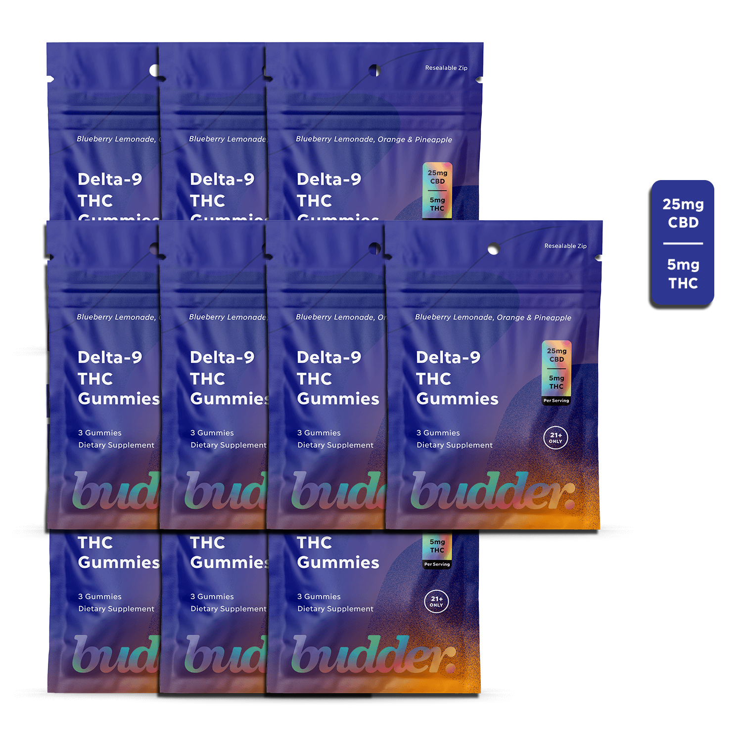 Joy Organics 5 mg Delta-9 THC Gummies Mixed Flavor 10 Pack Best Price