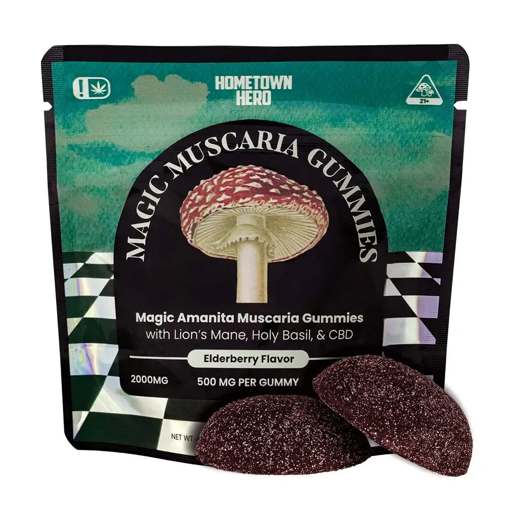 Hometown Hero Amanita Magic Mushroom Gummies - 2000mg Best Price