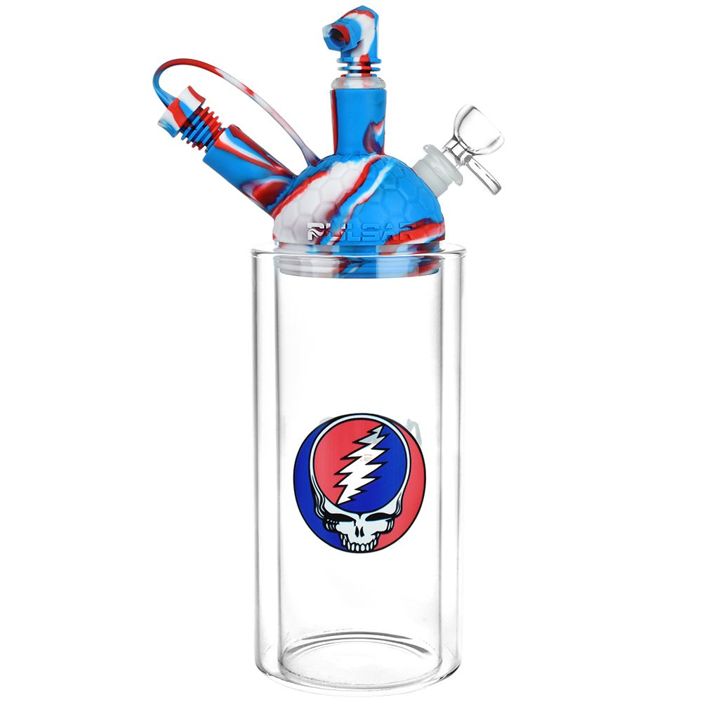 Grateful Dead x Pulsar Silicone & Glass Gravity Water Pipe - 11" Bongs