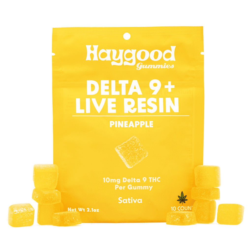 Haygood Farms D9 THC Live Resin Gummies - Sativa - Pineapple