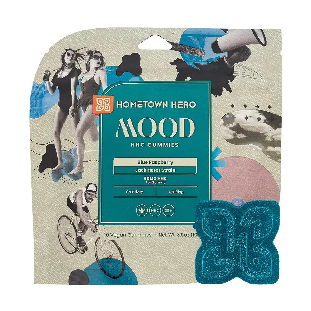 Hometown Hero Live Rosin Mood HHC Gummies - 500mg Best Price