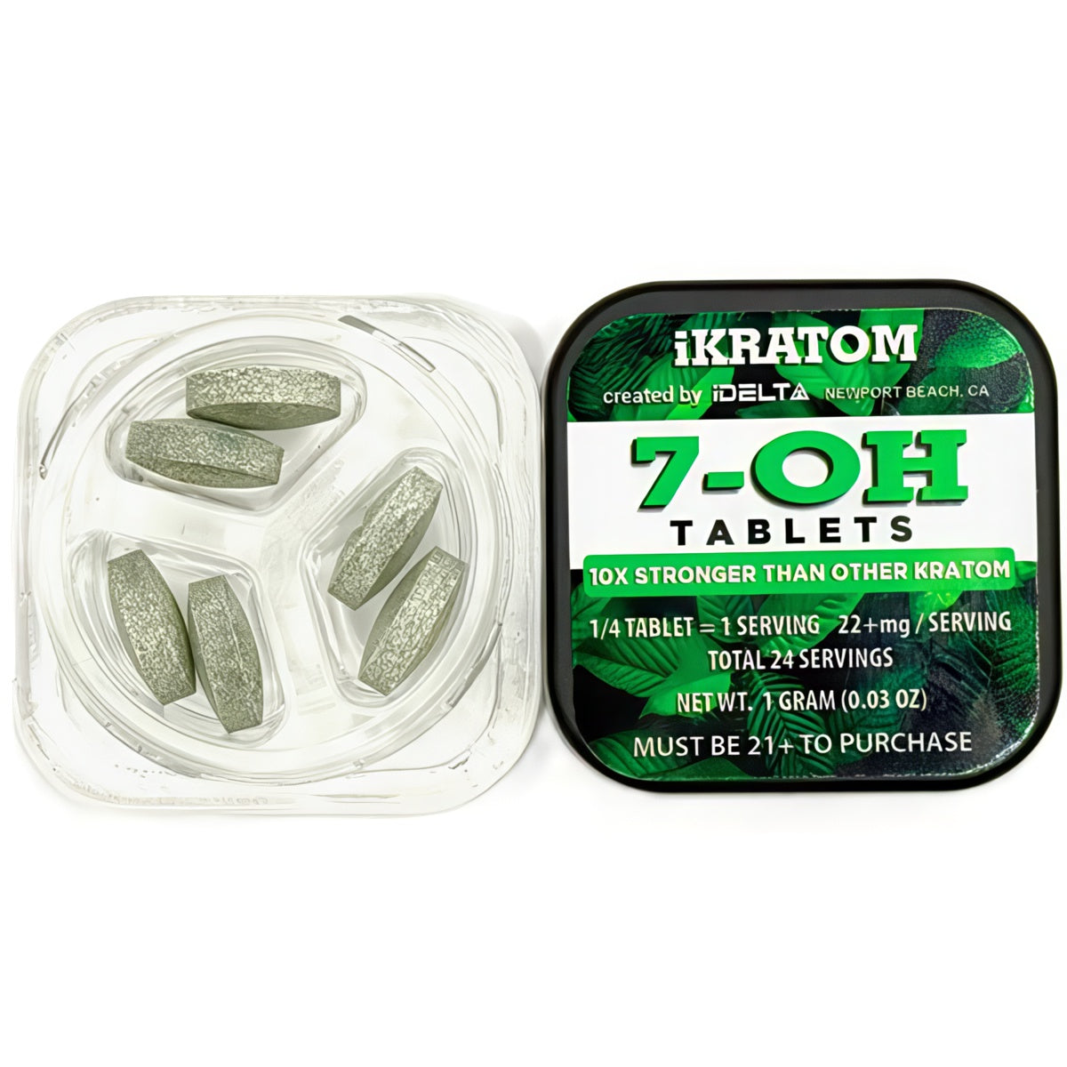 iKRATOM by iDELTA 7OH Tablets 6ct 132mg