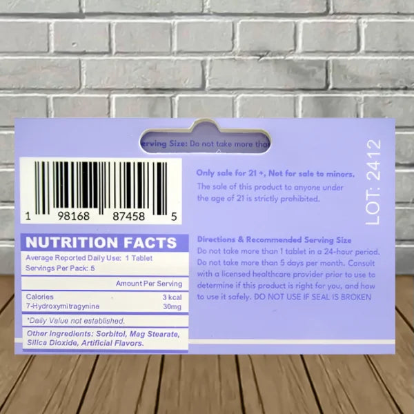 7 Star 7-Hydroxymitragynine Extract Tablets Full Case (12ct)