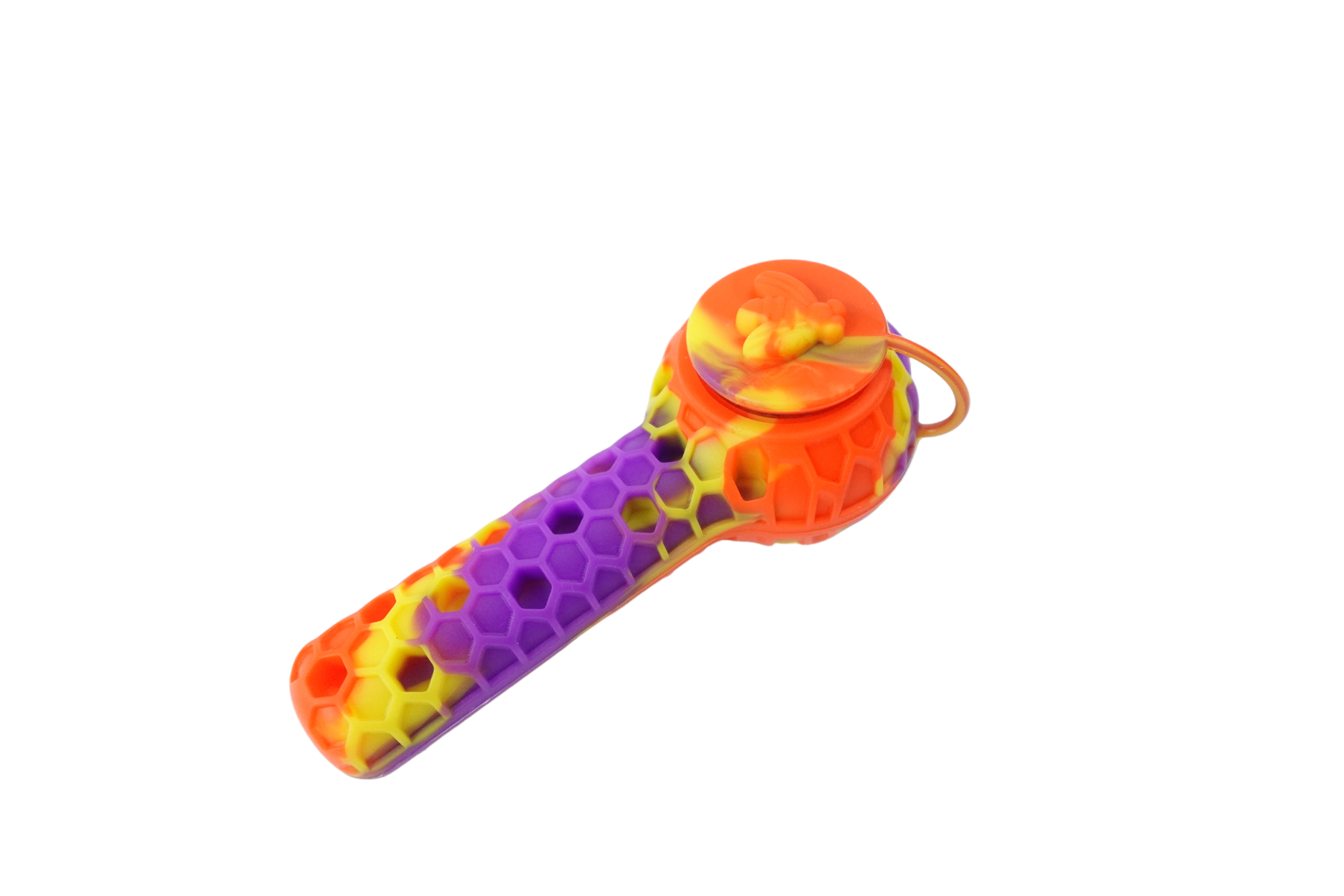 Cloud 8 Silicone 2 in 1 Honey Bee Hand Pipe & Vapor Straw