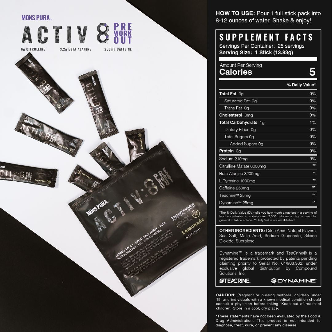 Mons Pura Activ8 Pre-Workout