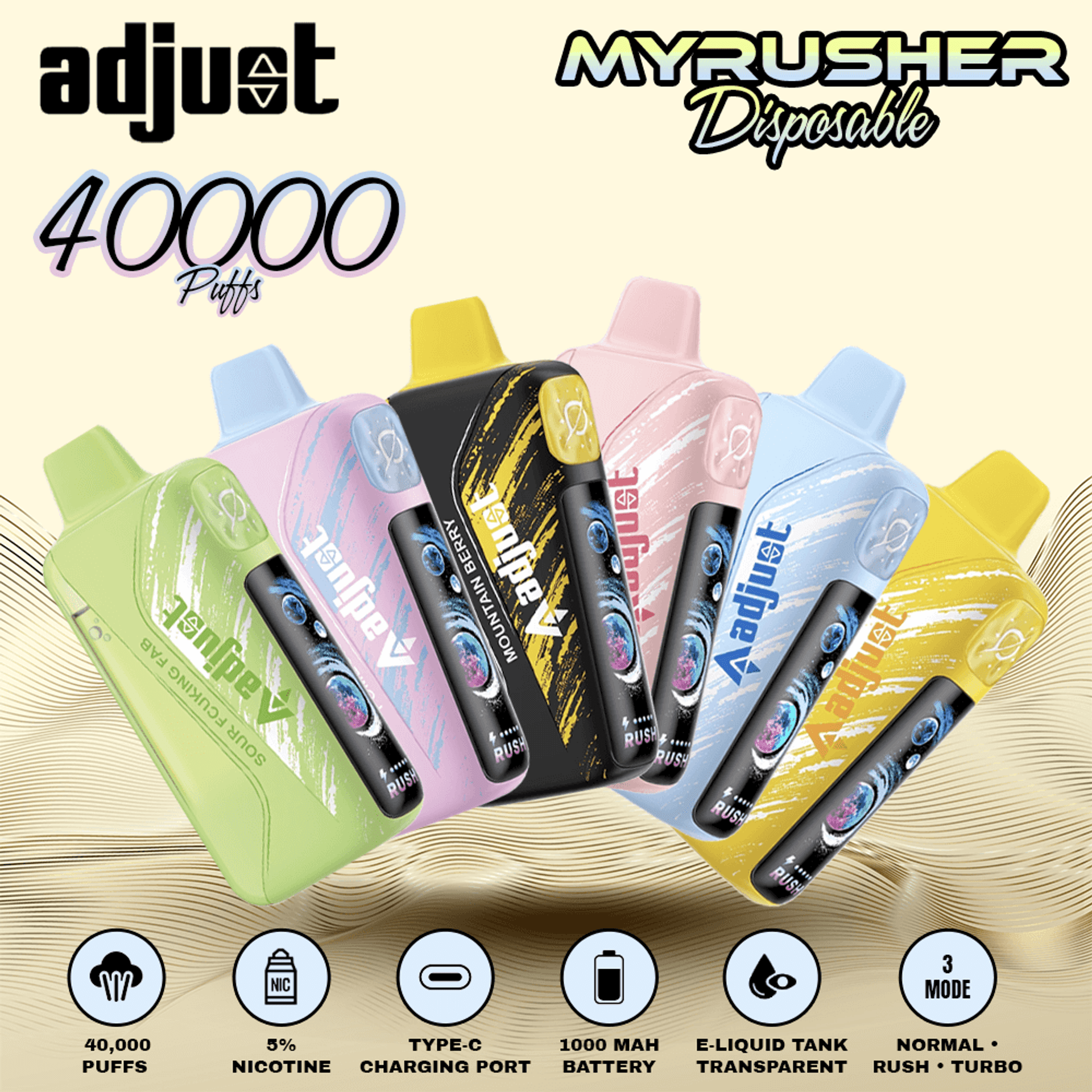Adjust MyRusher Disposable (40000 Puffs)