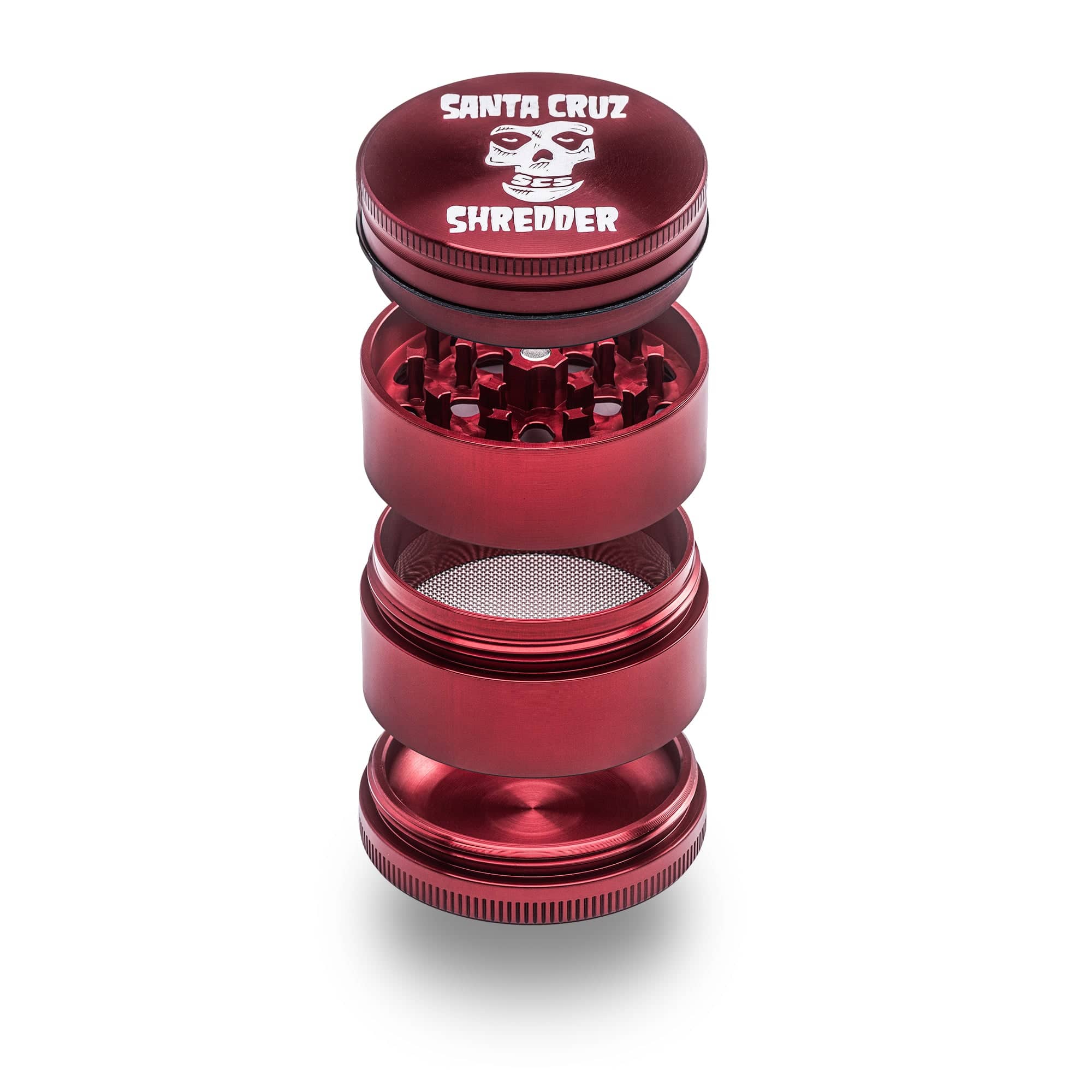 Santa Cruz Shredder Aluminum 4 Piece Medium "Skull" Grinders Best Price