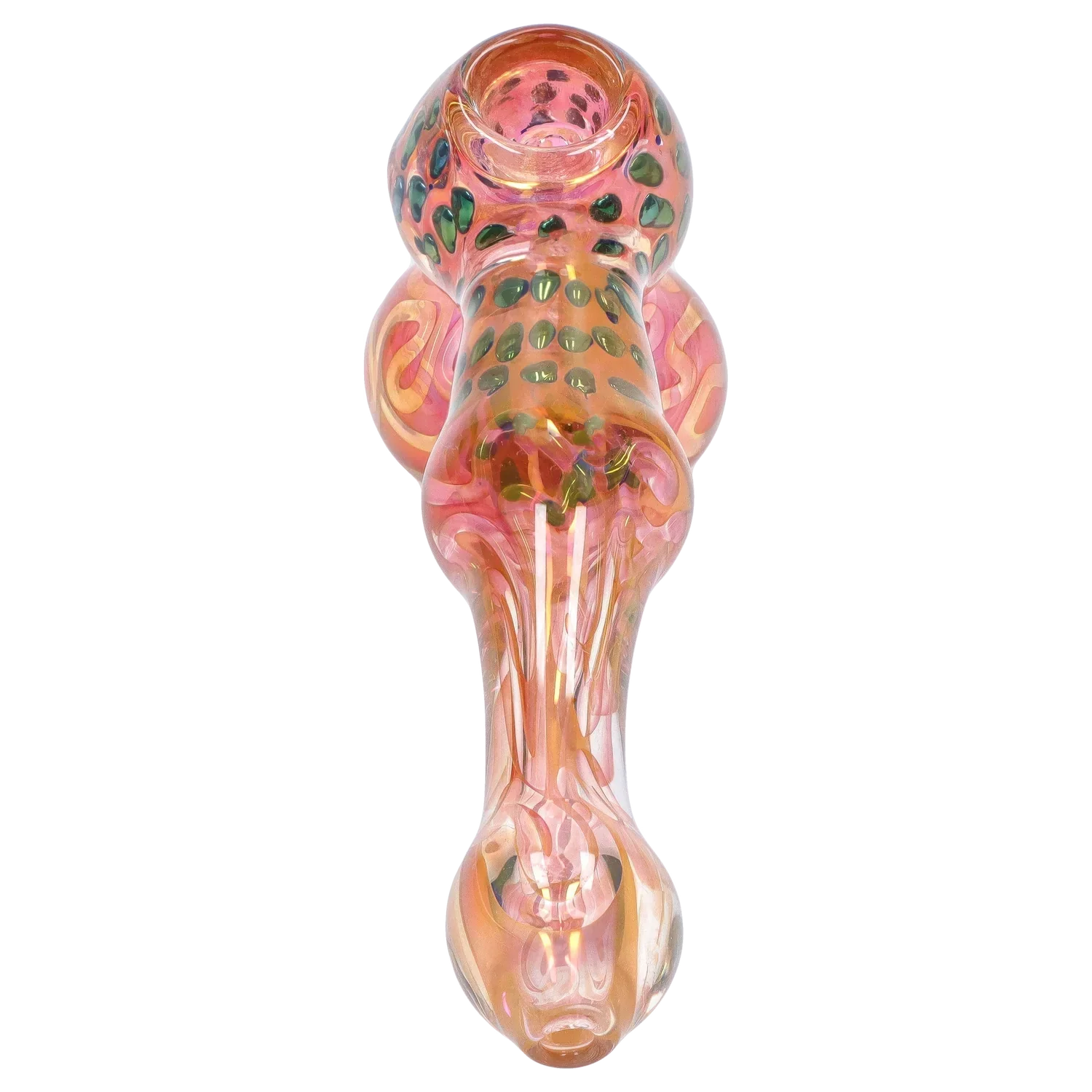 DankStop Gold Fume and Slime Hammer Bubbler - 8 in.