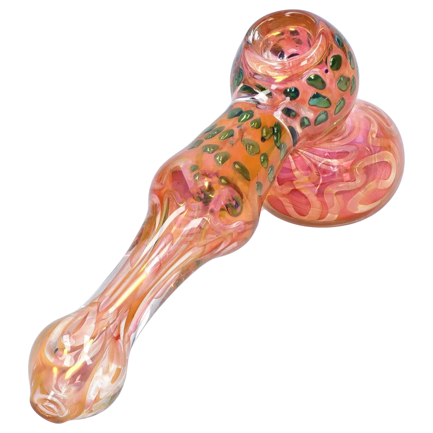 DankStop Gold Fume and Slime Hammer Bubbler - 8 in.