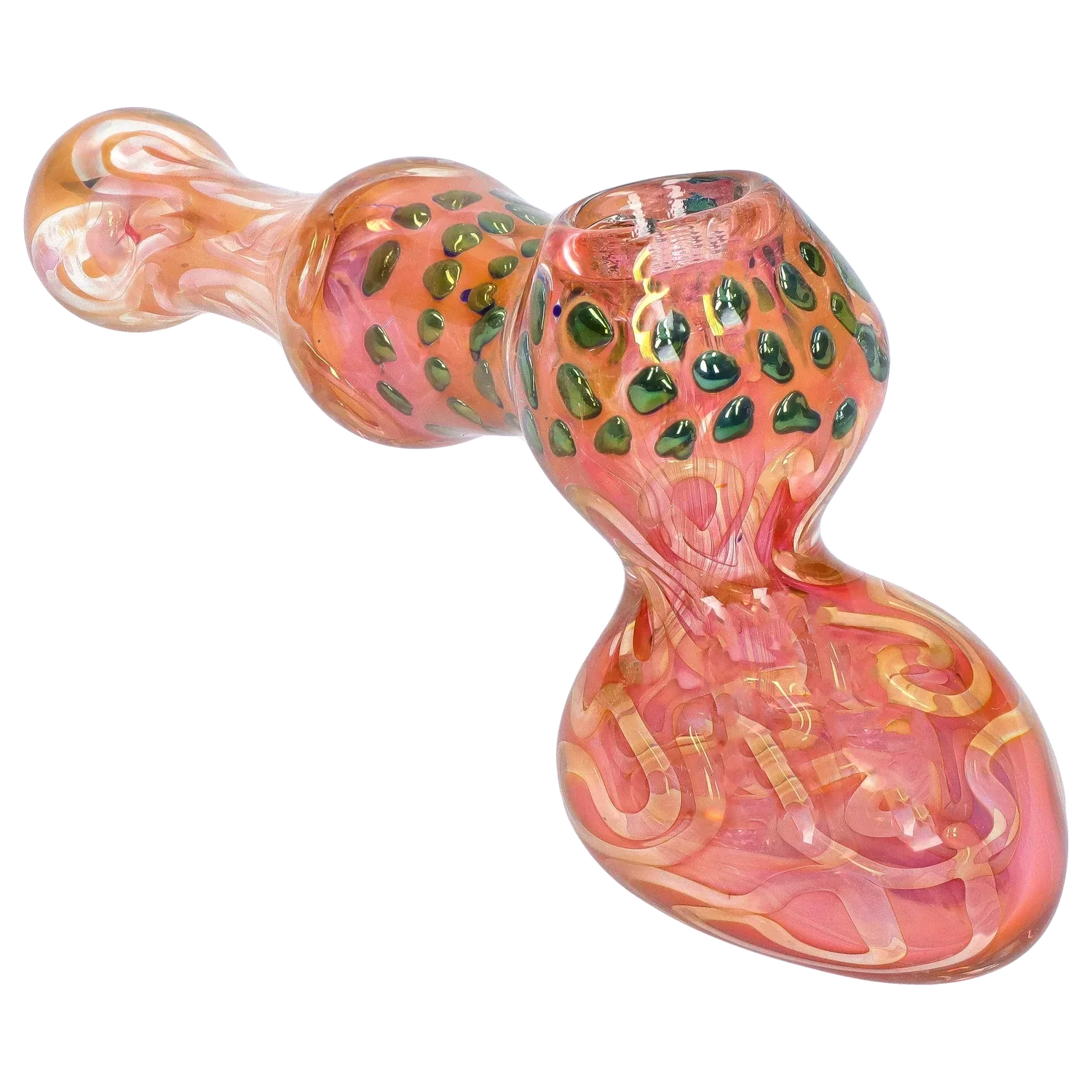 DankStop Gold Fume and Slime Hammer Bubbler - 8 in.