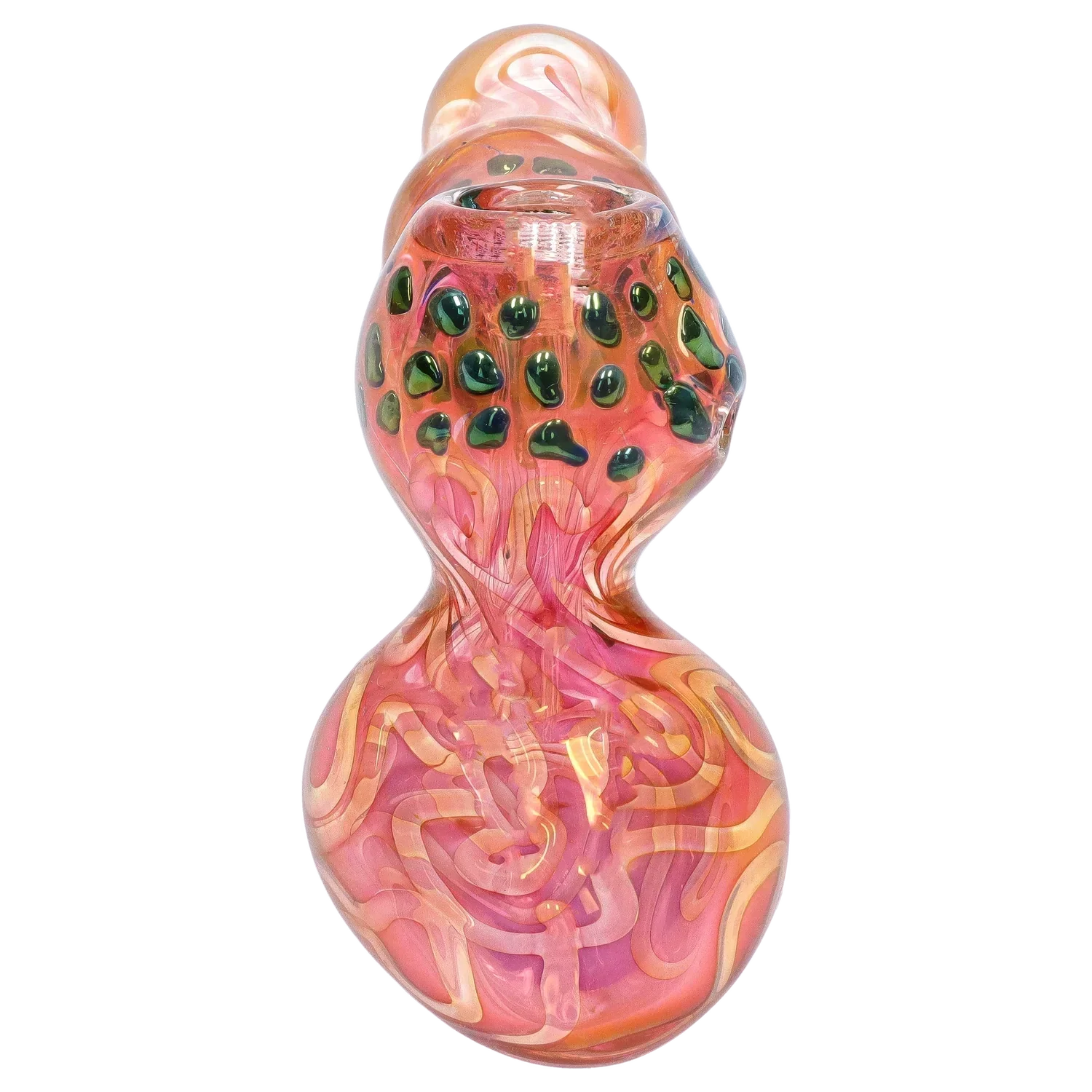 DankStop Gold Fume and Slime Hammer Bubbler - 8 in.