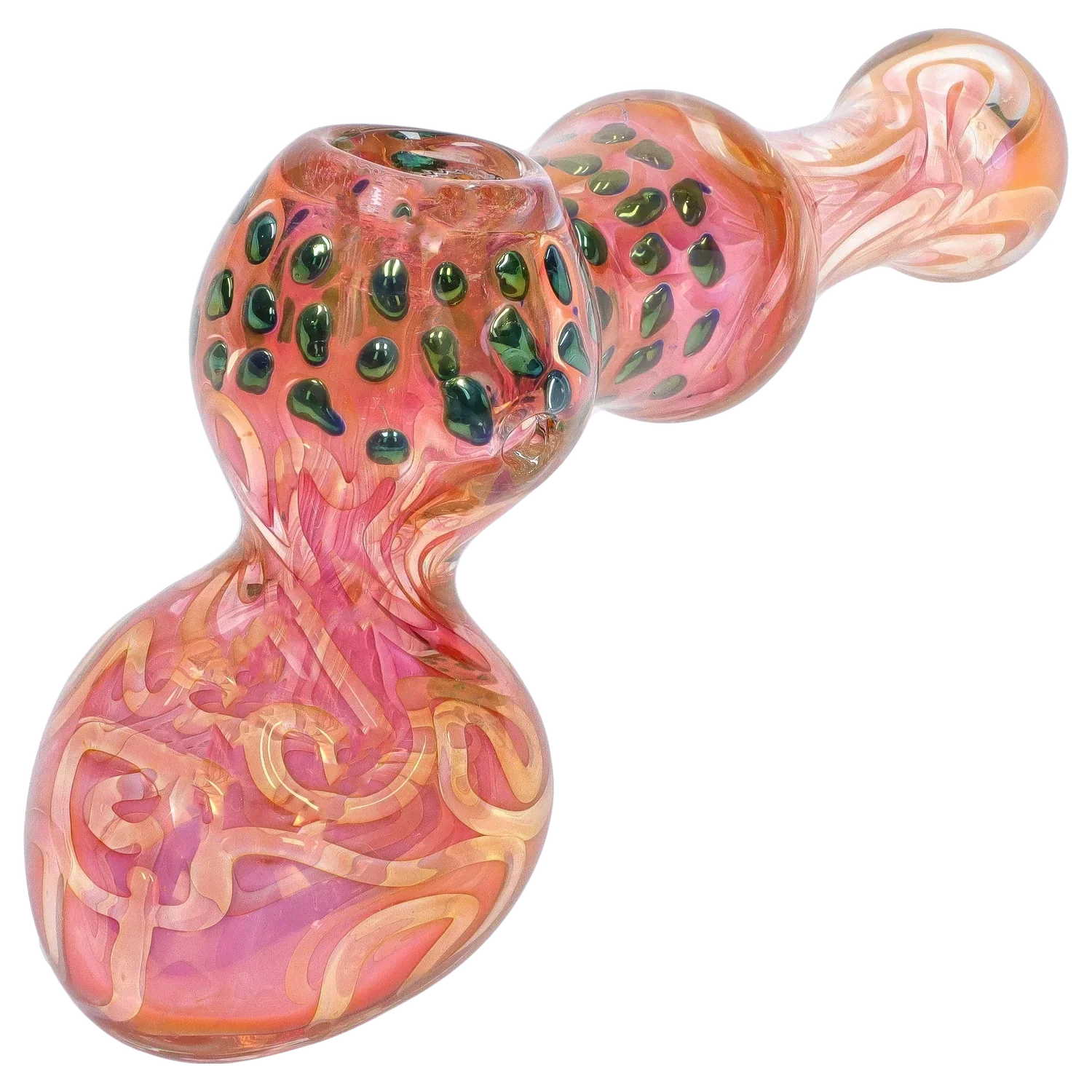 DankStop Gold Fume and Slime Hammer Bubbler - 8 in.