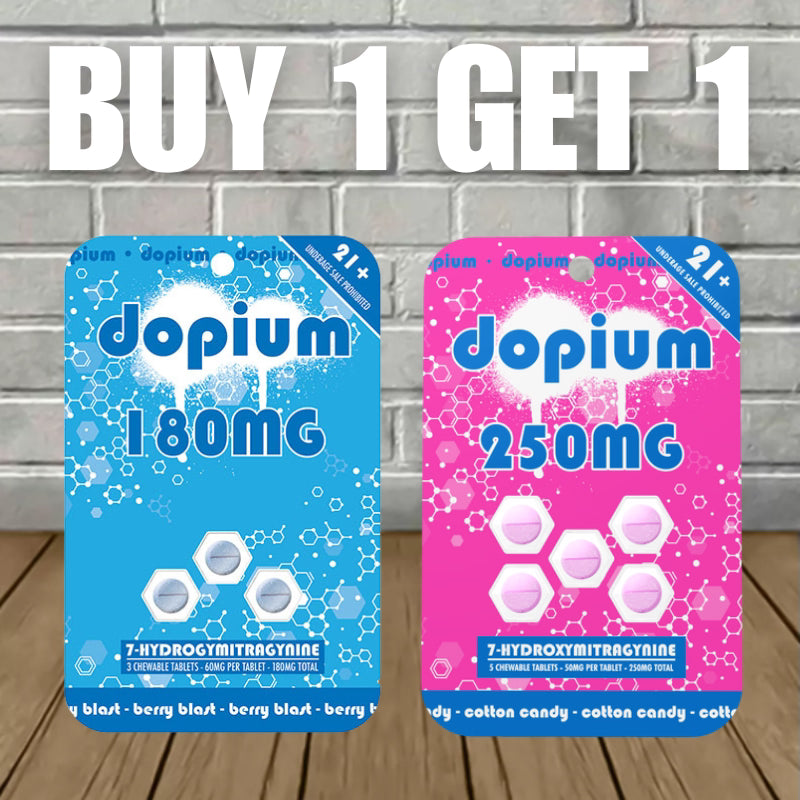 B1G1 Dopium 7-Hydroxymitragynine Chewable Extract Tablets