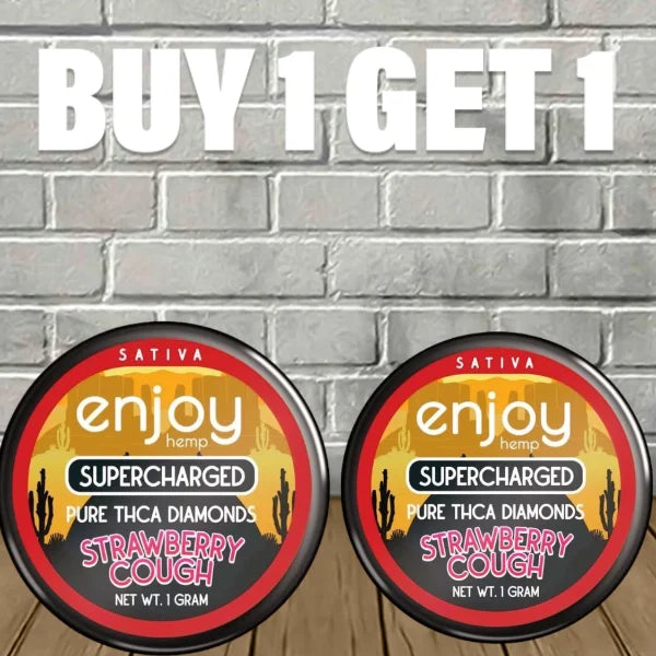 B1G1 Enjoy Hemp Supercharged 99% Pure THCa Diamonds 1g Best Price